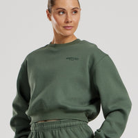 Comfort Cropped Crew Neck | Sage