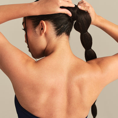 Essential Twist Back Bandeau Bra | Sapphire Blue
