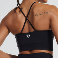 Define Seamless High Neck Bra | Black