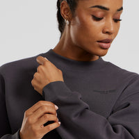 Comfort Cropped Crew Neck | Graphite