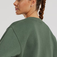 Comfort Cropped Crew Neck | Sage