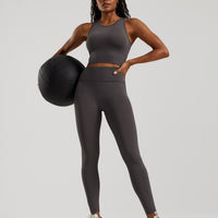 Essential High Waist Leggings | Graphite