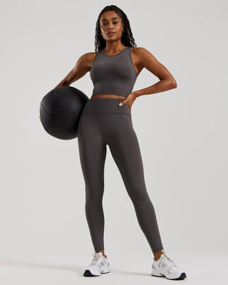Essential High Waist Leggings | Graphite