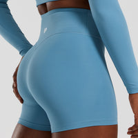 Essential High Waist Shorts | Basalt