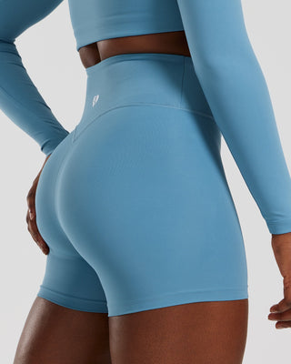 Essential High Waist Shorts | Basalt