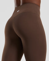 Essential High Waist Mini Flared Leggings | Cocoa