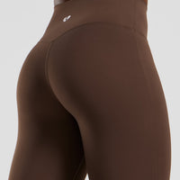 Essential High Waist Mini Flared Leggings | Cocoa