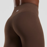 Essential High Waist Mini Flared Leggings | Cocoa