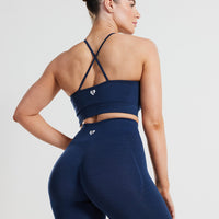Define Seamless High Neck Bra | Sapphire Blue