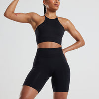 Define Seamless High Neck Bra | Black
