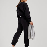 Comfort Cropped Crew Neck | Black