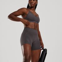 Define 2.0 Seamless Halter Neck Bra | Graphite