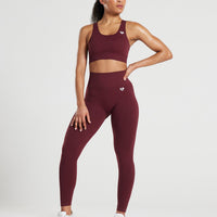 Power Seamless Leggings | Dark Cherry