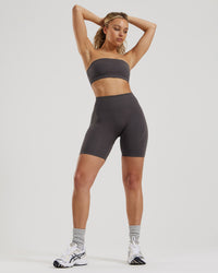Define 2.0 Seamless Scrunch 6" Shorts | Graphite