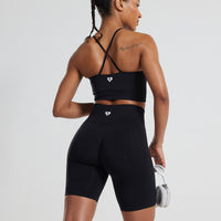 Define Seamless High Neck Bra | Black