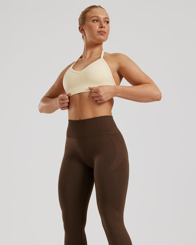 Define 2.0 Seamless Halter Neck Bra | Vanilla