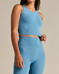 Essential Crop Tank Top | Basalt
