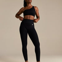 Power Seamless Scrunch Leggings | Black