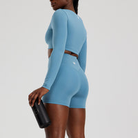 Essential High Waist Shorts | Basalt