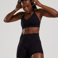 Define 2.0 Seamless Halter Neck Bra | Black