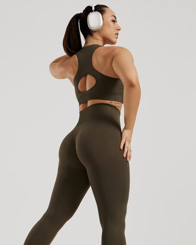 Power Seamless Leggings | Dark Olive