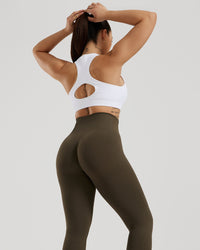 Power Seamless Sweetheart Bra | White