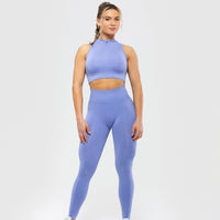 Define Seamless Half Zip Crop Tank | Violet