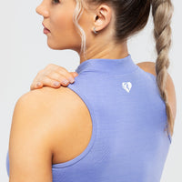 Define Seamless Half Zip Crop Tank | Violet