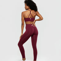 Define Seamless Racer Back Bra | Dark Cherry