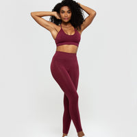 Define Seamless Racer Back Bra | Dark Cherry
