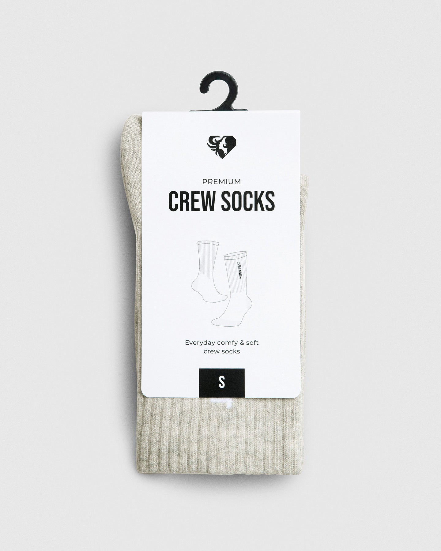 Crew Socks (1PK) | Grey Melange