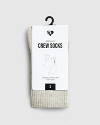 Crew Socks (1PK) | Grey Melange