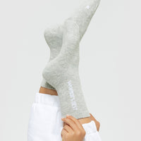 Crew Socks (1PK) | Grey Melange