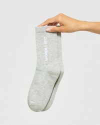Crew Socks (1PK) | Grey Melange