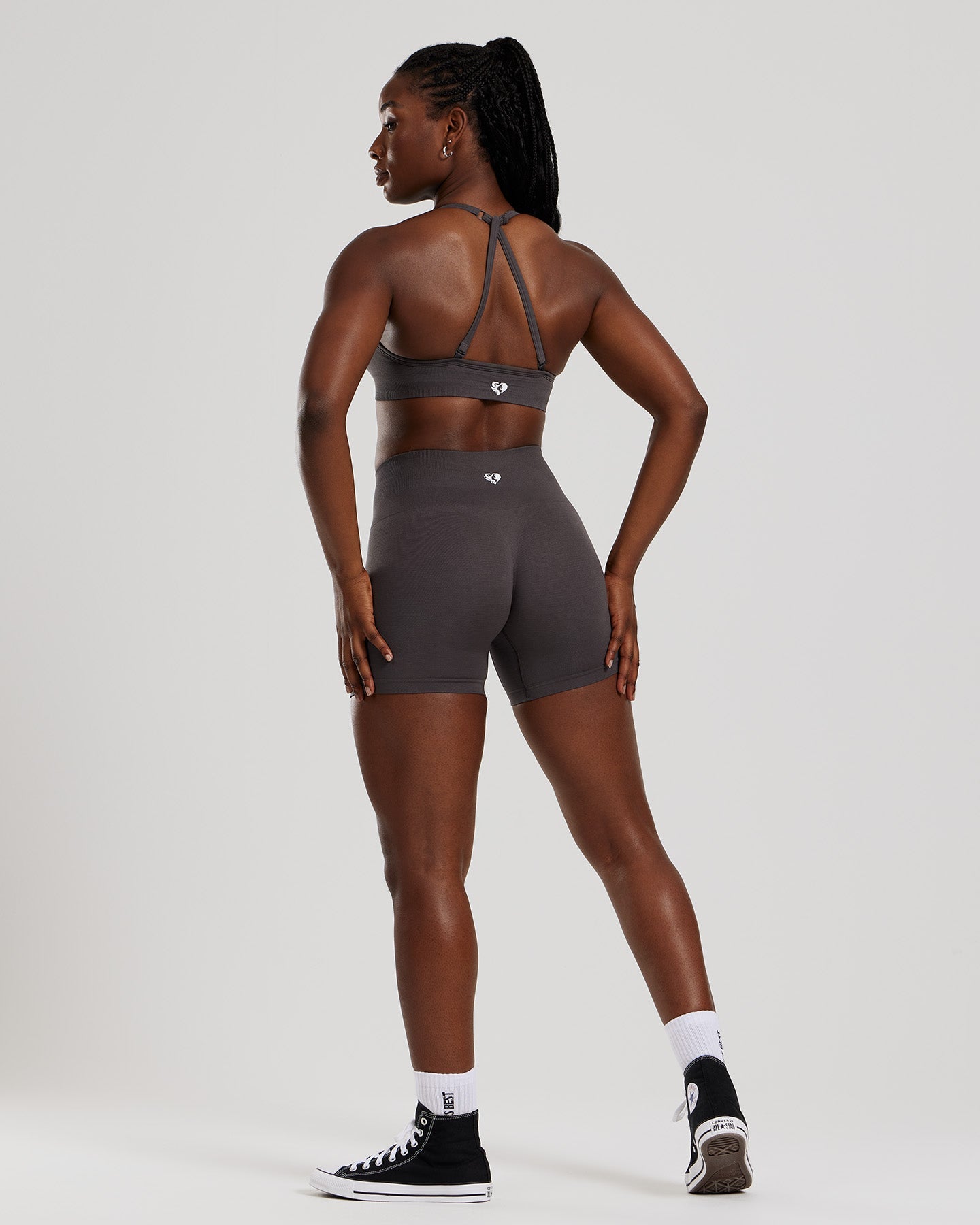 Define 2.0 Seamless Halter Neck Bra | Graphite