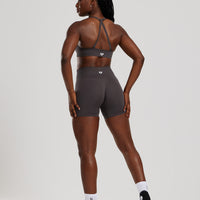 Define 2.0 Seamless Halter Neck Bra | Graphite