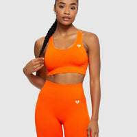 Power Seamless Sports Bra | Beacon Orange