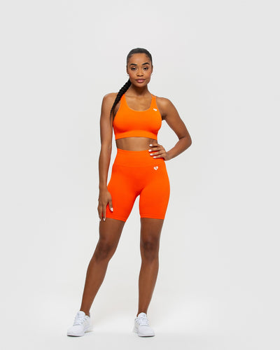 Power Seamless Sports Bra | Beacon Orange