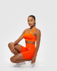 Power Seamless Sports Bra | Beacon Orange