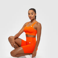 Power Seamless Sports Bra | Beacon Orange