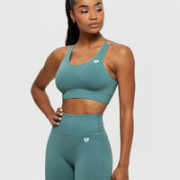 Power Seamless Sports Bra | Sea Pine