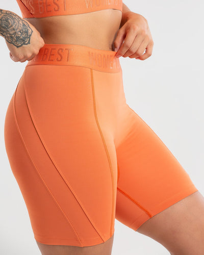 Burnt Orange Bike Shorts for Women SQUAT PROOF Women s Best ME