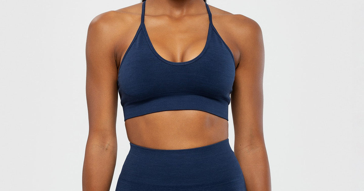 Seamless Racerback Bra - Sapphire Blue| Women's Best ME