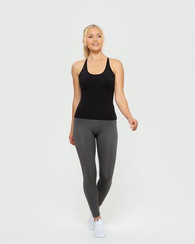 Essential Built-in Bra Tank | Black