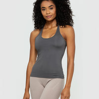 Essential Built-in Bra Tank | Graphite