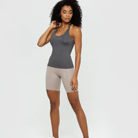 Essential Built-in Bra Tank | Graphite