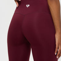 Essential Flared Leggings | Dark Cherry