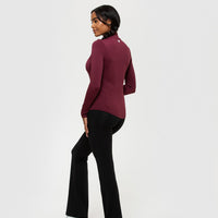 Essential Full Zip Jacket | Dark Cherry