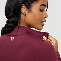 Essential Full Zip Jacket | Dark Cherry