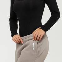 Essential Long Sleeve Scoop Neck Bodysuit | Black